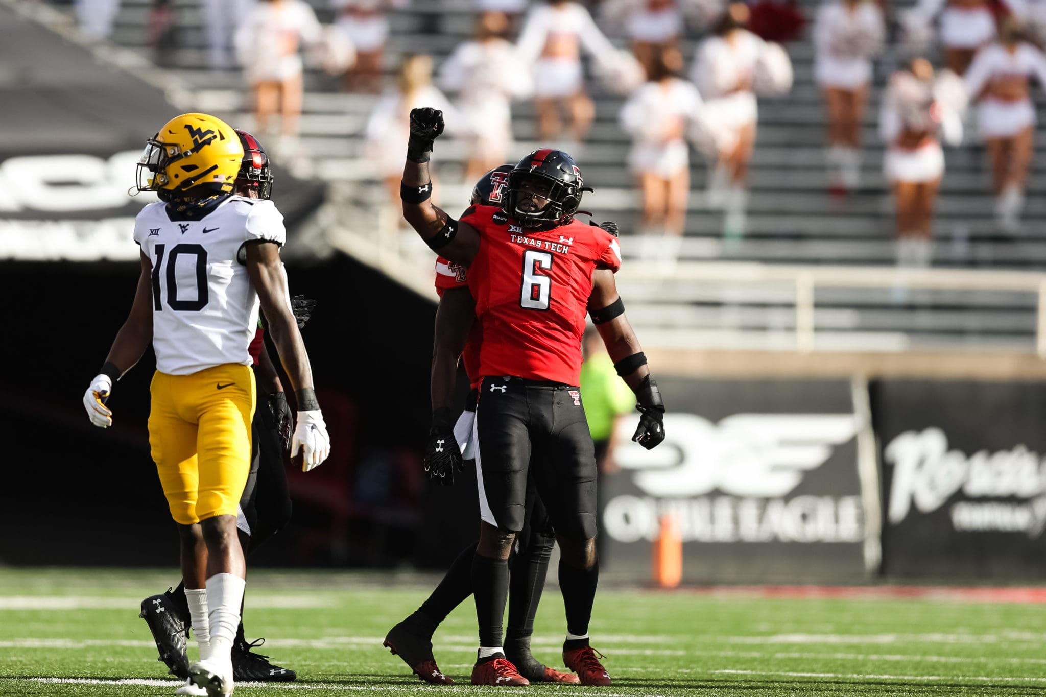 WVU Football against Texas Tech Riko Jeffers