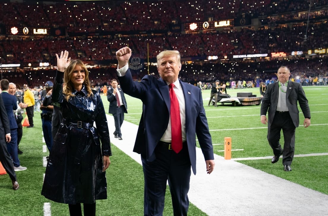 Donald Trump at National Championship Game