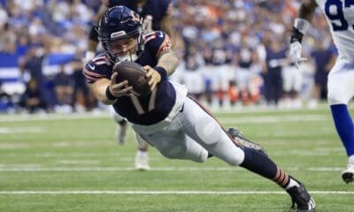 Tyson Bagent with Bears