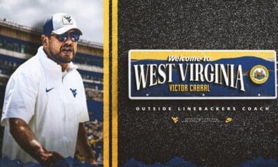 WVU Football OLB coach Victor Cabral