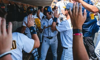 WVU Baseball celebrating