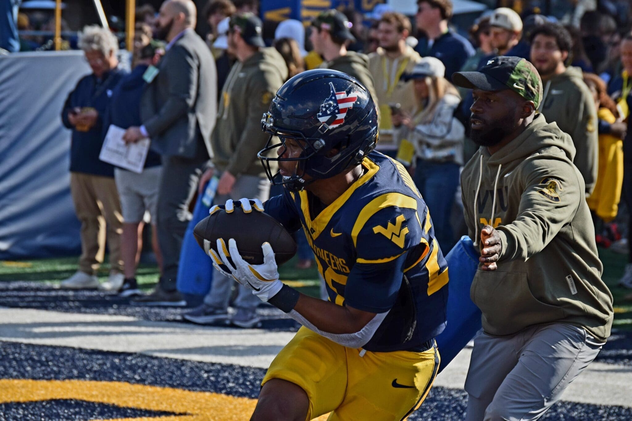 WVU Football Noel Devine and Diore Hubbard