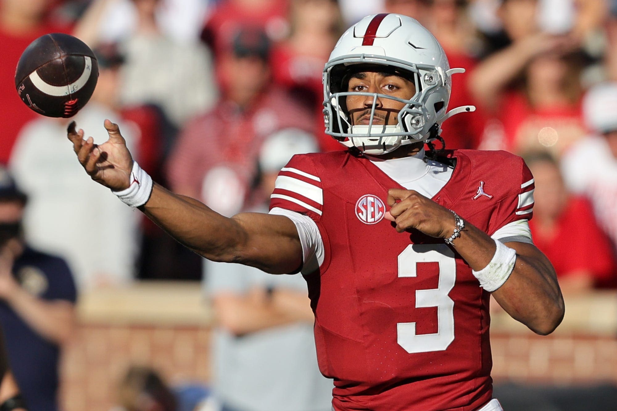 WVU Football QB Michael Hawkins with Oklahoma