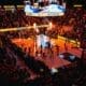 WVU Women's Basketball Intro at Hope Coliseum for Jordan Harrison stock