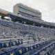 WVU football stadium empty seats stock