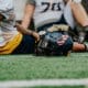 WVU football US flag helmet