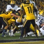 WVU Football Defense Beanie Bishop against Pitt
