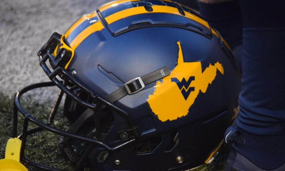 WVU Football blue helmet STOCK