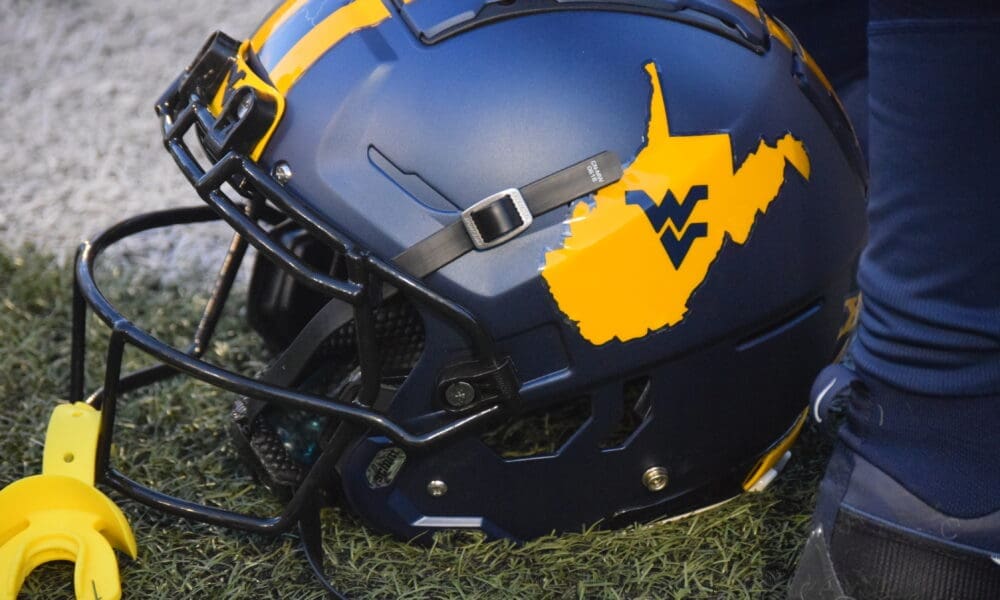 WVU Football helmet STOCK