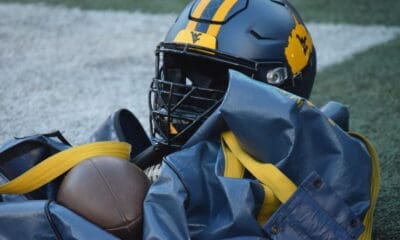 WVU Football and helmet stock