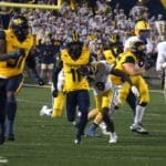 WVU Football DB Beanie Bishop against Pitt