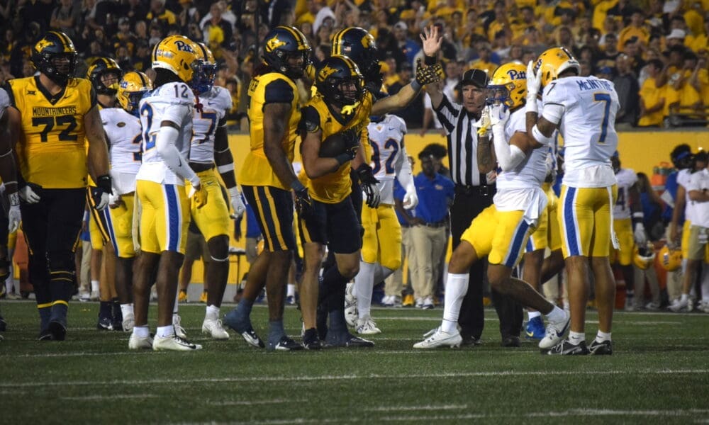 WVU Football Offense against Pitt in Backyard Brawl