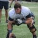 WVU Football Center Zach Frazier at practice