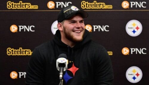 Zach Frazier with Steelers