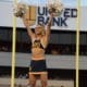 WVU cheerleader at football game