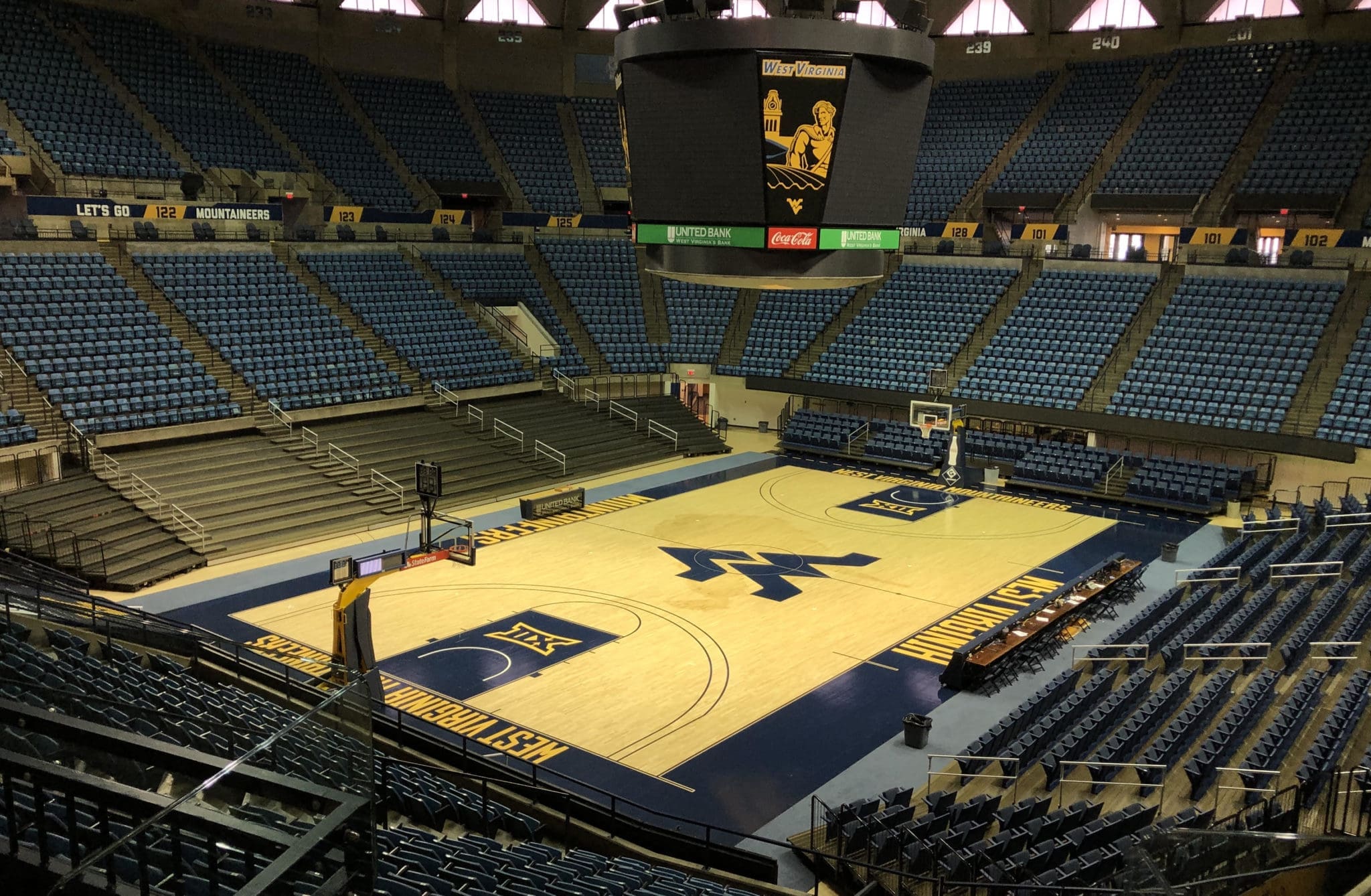 WVU Coliseum empty